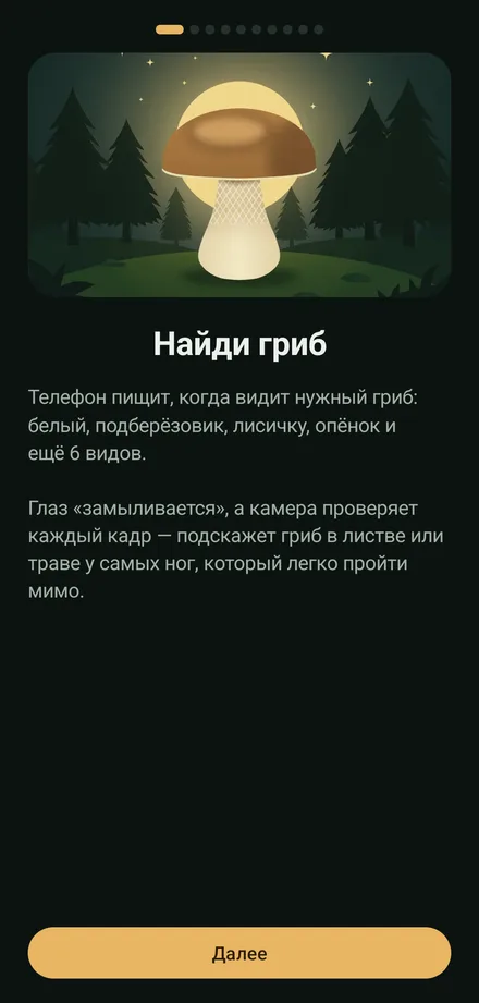 Первый экран приложения